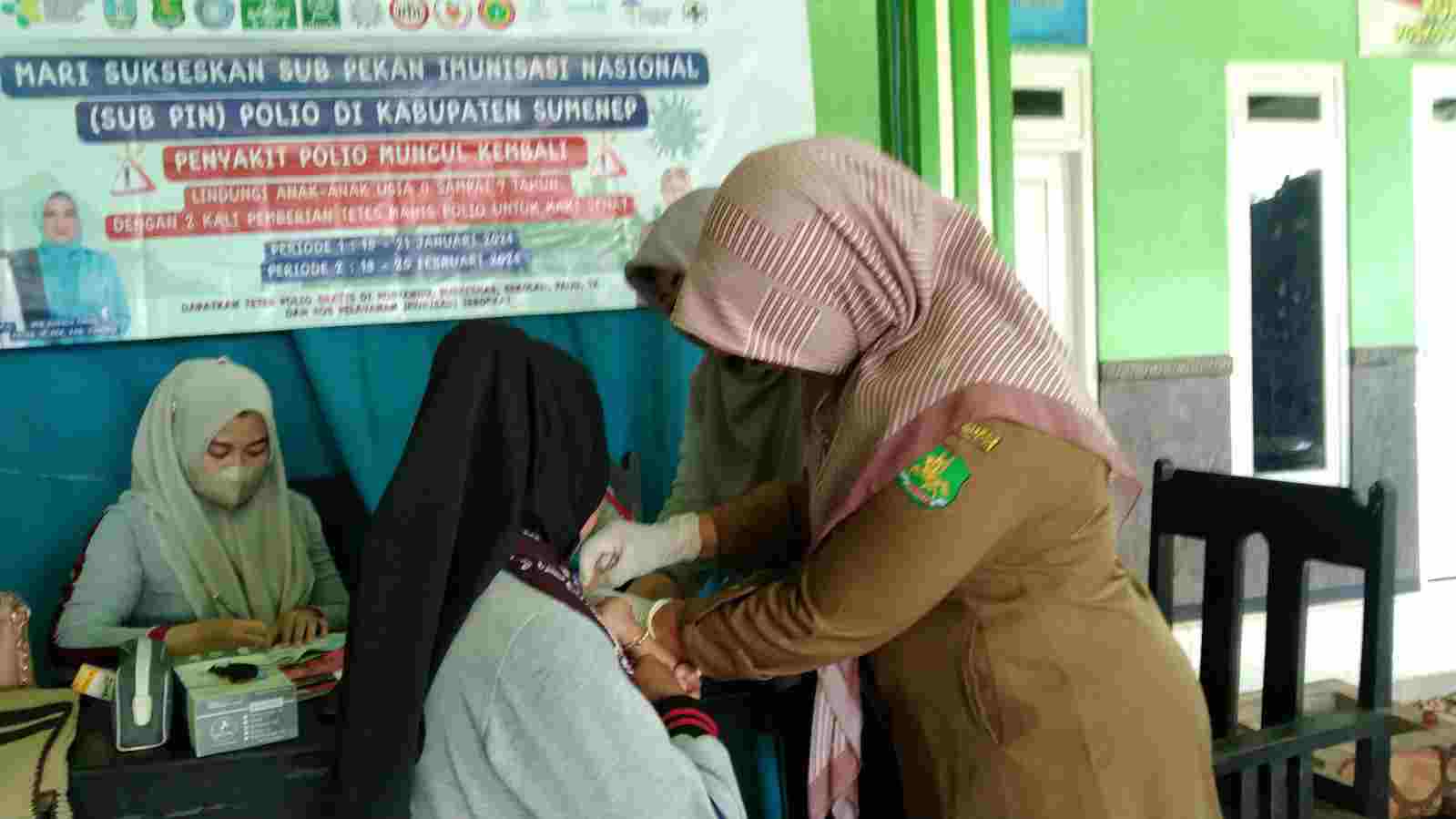 imunisasi polio di Sumenep