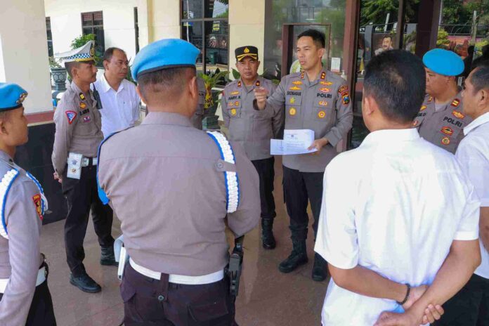 Jelang Putusan PHPU di Mahkamah Konstistusi, Polres Jombang Amankan Gedung KPU dan Bawaslu