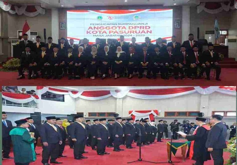 29 Anggota Dprd Kota Pasuruan Dilantik