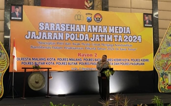 Gelar Sarasehan bersama Media di Kota Batu, Kabid Humas Polda Jatim Ajak Insan Pers Kawal Pilkada 2024