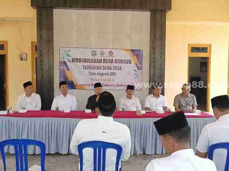 Pemdes Talaga Lakukan Musyawarah Desa Khusus Tambahan Dd Ta 2024