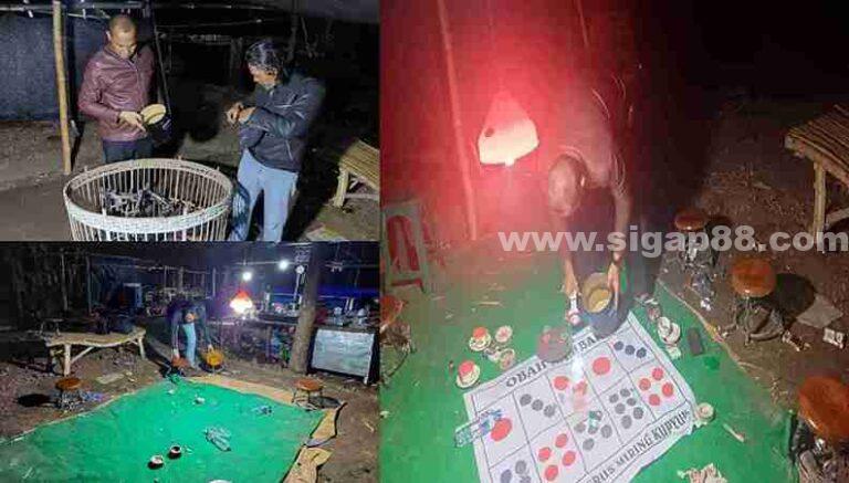 Reskrim Polsek Bagor Gerebek Lokasi Judi Sabung Ayam Di Desa Sugiwaras Nganjuk