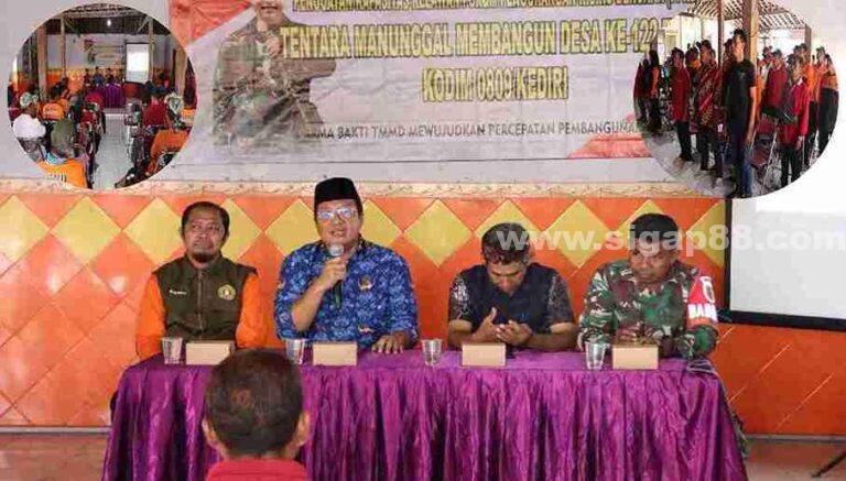 Bpbd Kabupaten Kediri Sosialisasikan Penanggulangan Bencana Alam Di Lokasi Tmmd