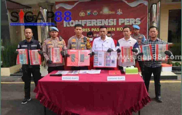 Polres Pasuruan Kota Berhasil Amankan 2 Tersangka Pelaku Judi Online