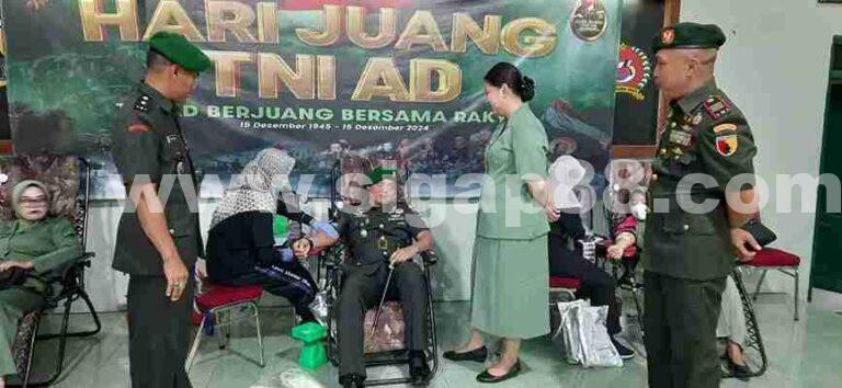 Peringati Hari Juang Tni Ad Ke-79, Kodim 0826 Pamekasan Gelar Bakti Sosial Donor Darah