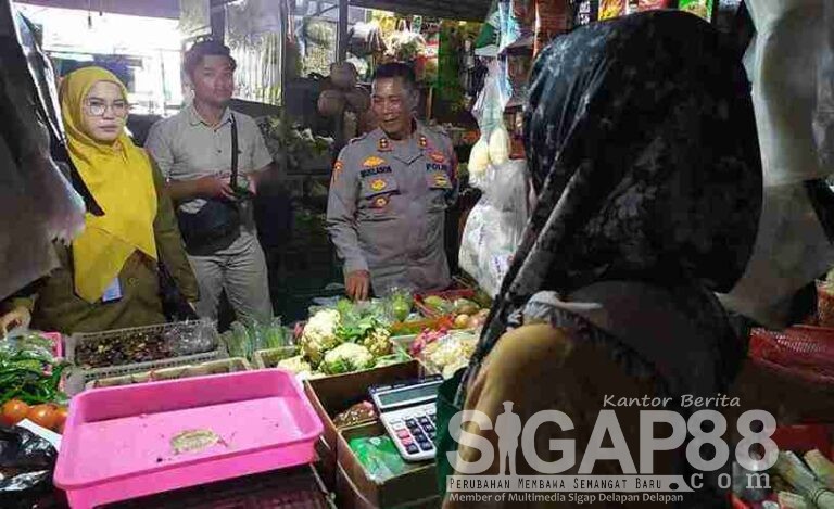 Pastikan Stabilitas Bahan Pokok, Polres Kediri Kota Sidak Pasar