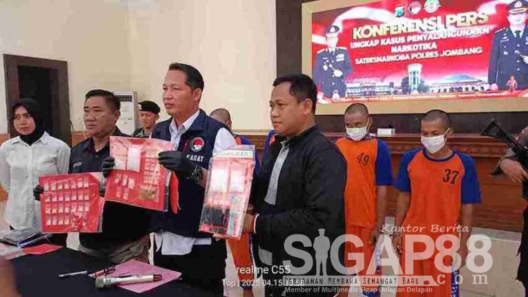 Polres Jombang Bongkar Sindikat Narkoba Antar Kabupaten