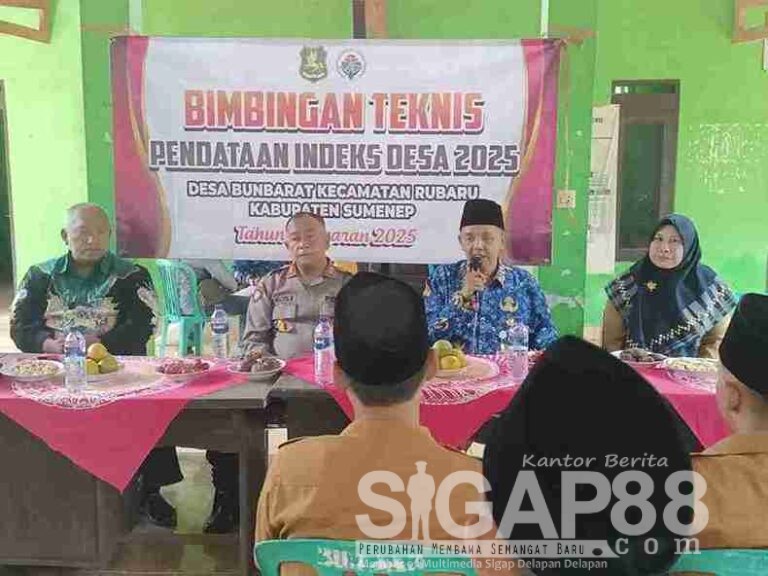 Pemdes Bunbarat Ikuti Bimtek Pendataan Indeks Desa Kabupaten Sumenep Tahun 2025