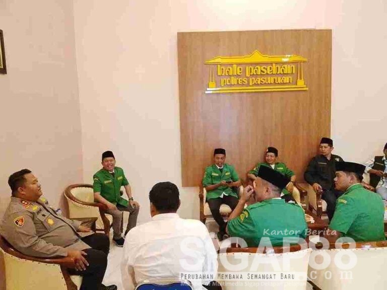Kapolres Pasuruan Dan Gp Ansor Sepakat Perkuat Sinergi Jaga Kamtibmas