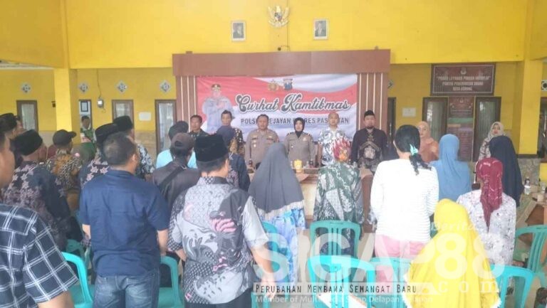 Polres Pasuruan Mengenalkan Jenis Narkoba Dan Tekankan Pentingnya Siskamling Dalam “Jumat Curhat”