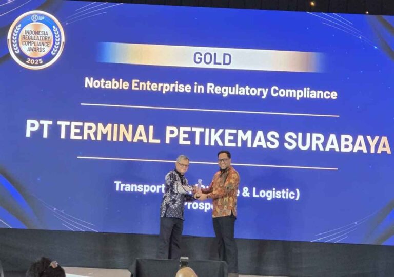 Terminal Petikemas Surabaya Raih Penghargaan Kepatuhan Dan Tata Kelola Di Irca 2025