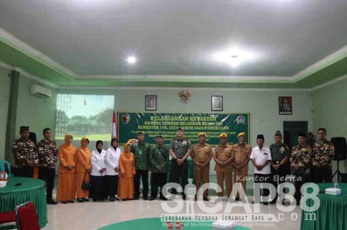 kodim Pamekasan komsos dengan TNI