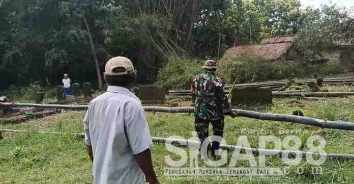 Koramil Pakong di desa bicorong