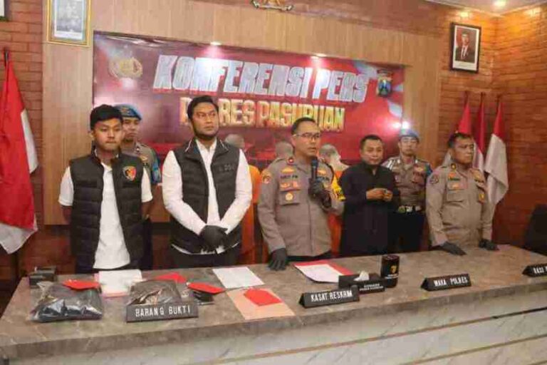 Polres Pasuruan Ungkap Kasus Pembunuhan Di Purwosari