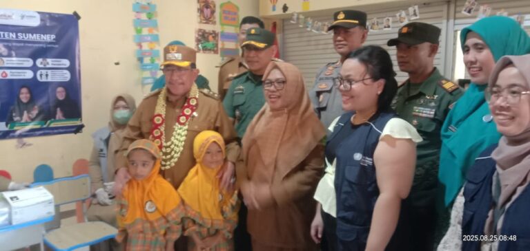 Putus Mata Rantai Penularan Campak, Dinkes P2Kb Sumenep Lakukan Imunisasi