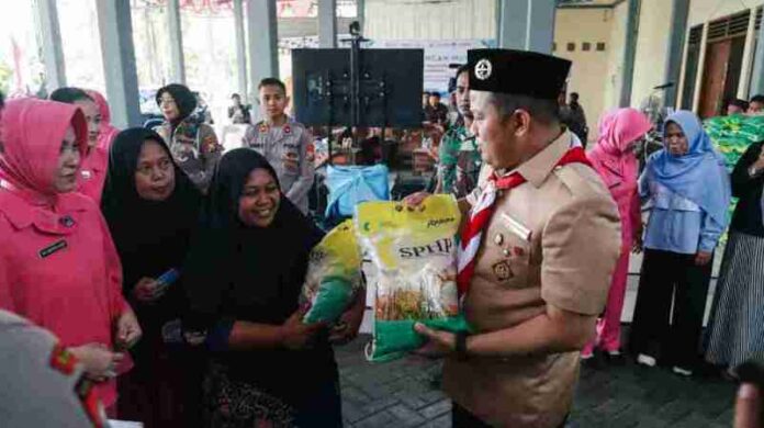 Gerakan Pangan Murah Polres Jombang Diserbu Masyarakat