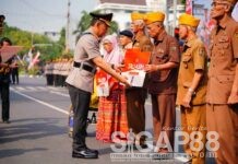 Kapolri Pimpin Upacara Hari Juang Polri di Surabaya