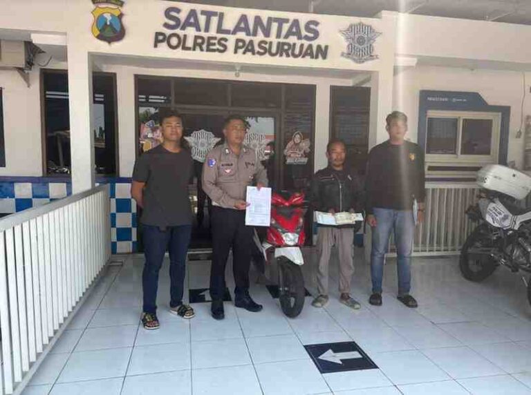 Motor Athoillah Hilang 7 Bulan, Berhasil Ditemukan Polres Pasuruan