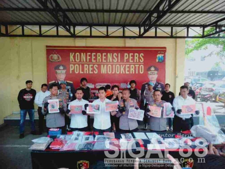 Polres Mojokerto Rilis Kasus Mutilasi Pacet