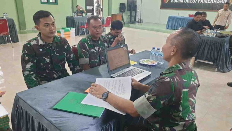 Kodim 0826 Pamekasan Terima Kunjungan Tim Audit Inspektorat Kodam V/Brawijaya