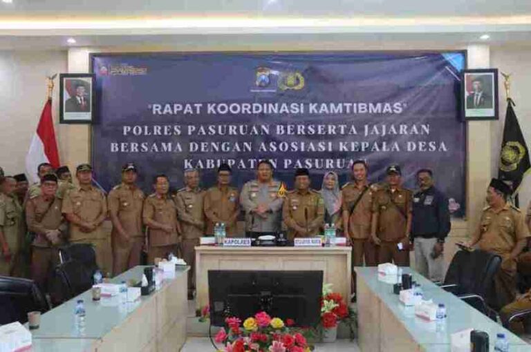 Polres Pasuruan Dan Akd Bersatu, Rapat Koordinasi Jaga Kondisifitas Wilayah