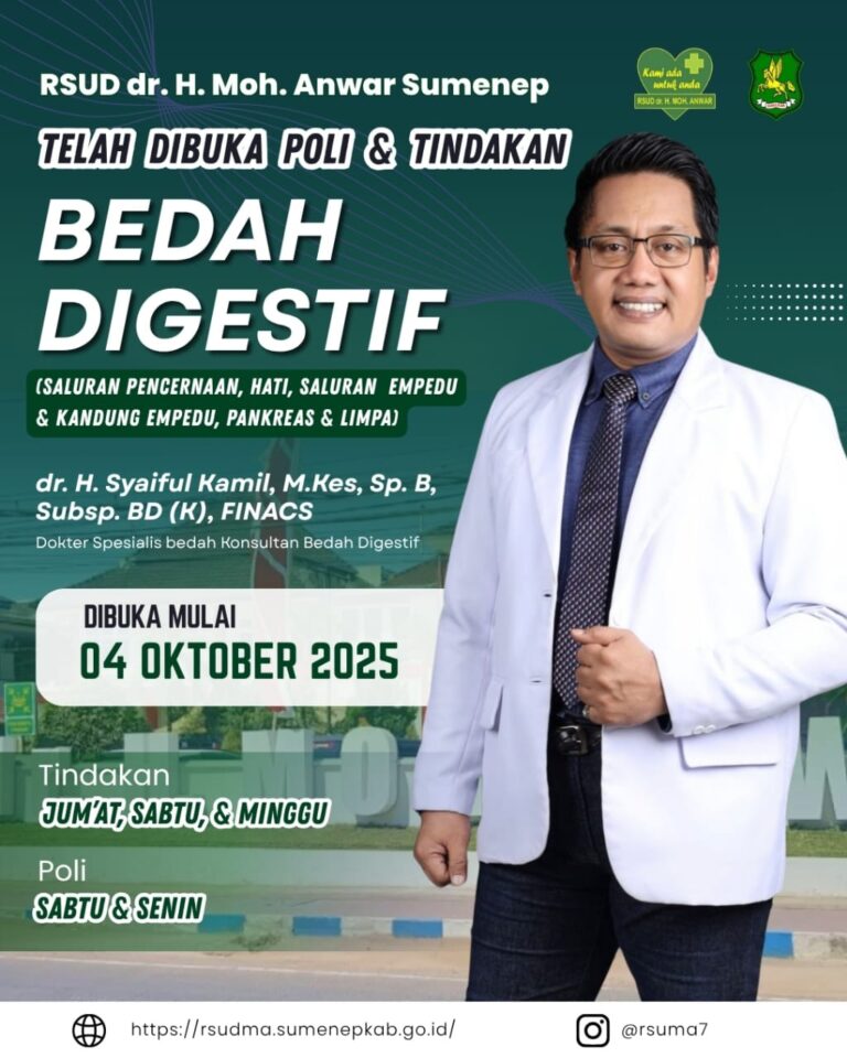 Rsud Dr Moh Anwar Sumenep Buka Layanan Sub Spesialis Bedah Digestif