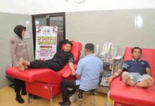 Rayakan HUT ke-74 Humas Polri, Polres Kediri Gelar Donor Darah