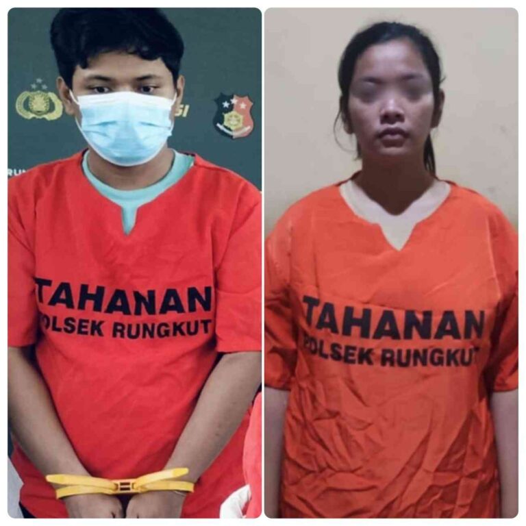 Polsek Rungkut Tangkap Sepasang Kekasih Di Surabaya Jadi Penadah Motor Curian