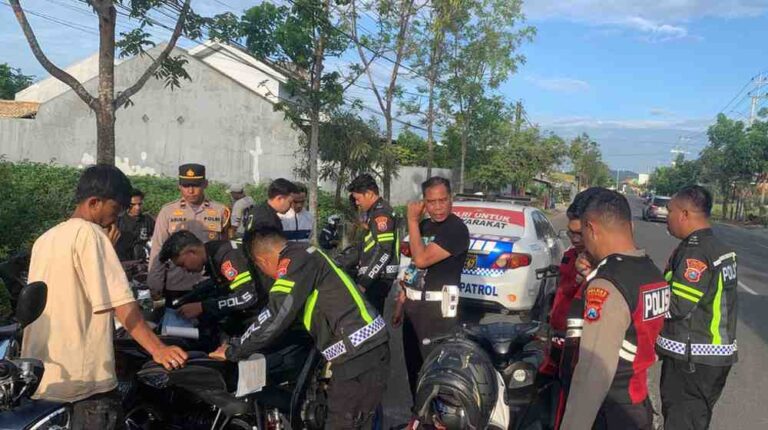 Cegah Balap Liar, Polres Sumenep Lakukan Operasi Gabungan