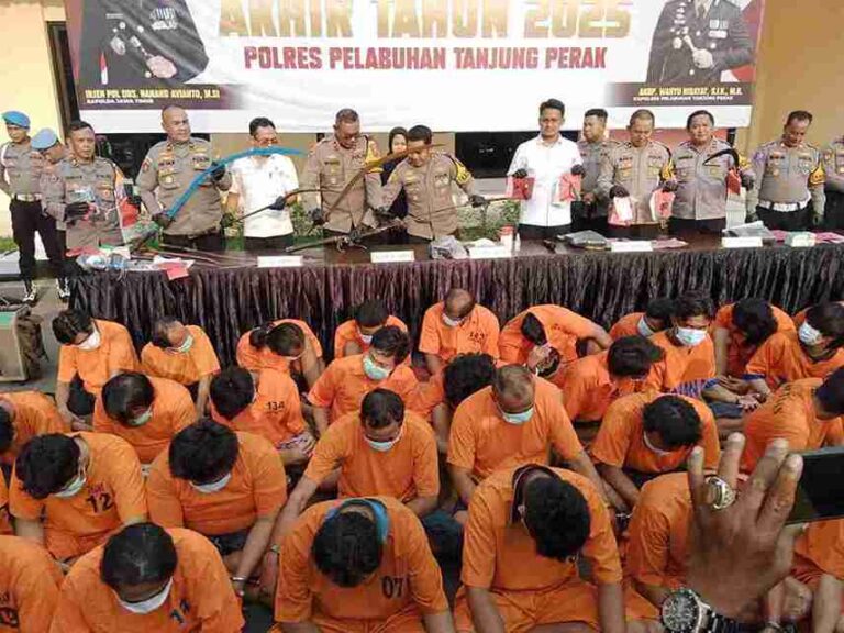 Tahun 2025, Kriminalitas Di Wilayah Hukum Polres Pelabuhan Tanjung Perak Alami Penurunan