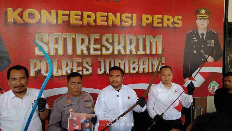 Gagalkan Tawuran, Polres Jombang Amankan Bondet Dan Celurit Panjang