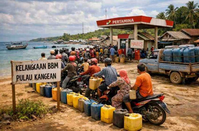ilustrasi BBM langka di Kangean