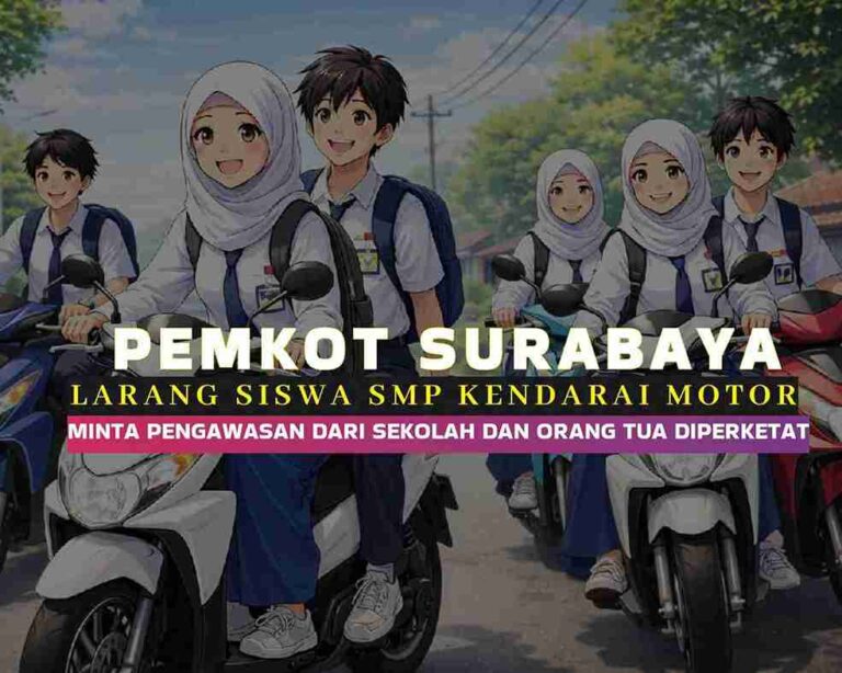 Pemkot Surabaya Larang Siswa Smp Kendarai Motor