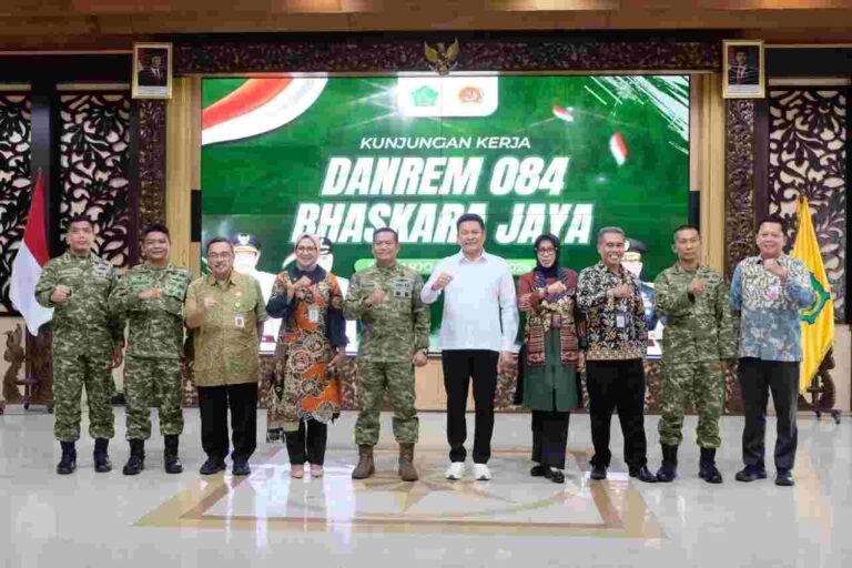 Kunjungan Kerja, Bupati Sidoarjo Terima Komandan Korem 084 Bhaskara Jaya