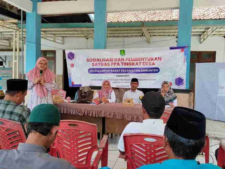 Dinsos P3A Sumenep Sosialisasi Dan Bentuk Satgas Ppa Di Desa Campor Barat