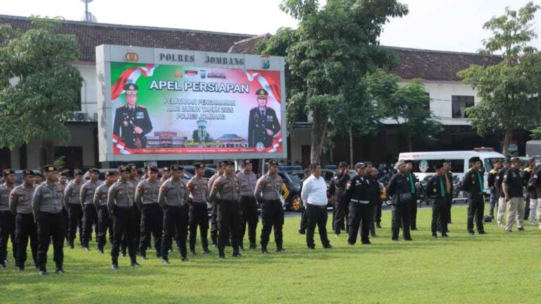 Perkuat Sinergitas, Polres Jombang Gelar Apel Akbar Sabuk Kamtibmas
