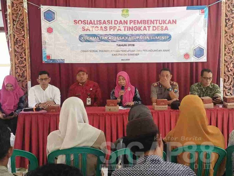 Dinsos P3A Sumenep Bentuk Satgas Ppa Tingkat Desa Di Kecamatan Arjasa