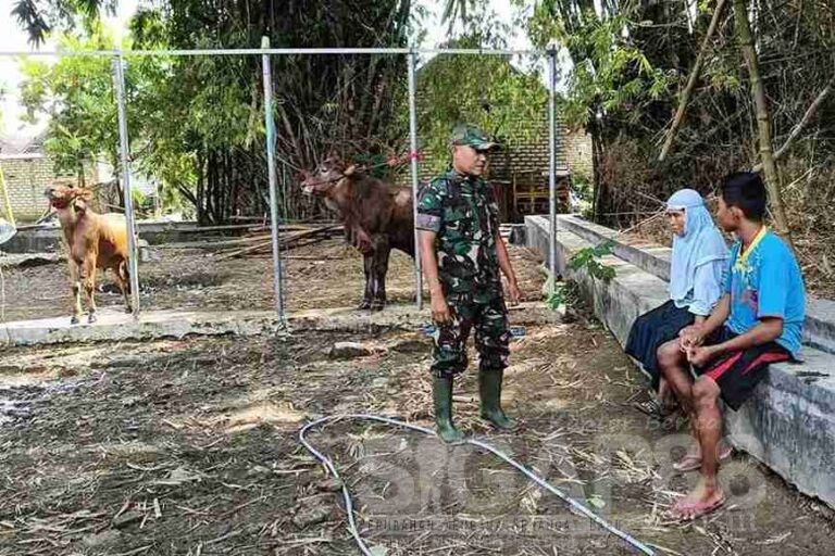 Pererat Silaturahmi, Babinsa Koramil 0826-13 Pasean Komsos Di Desa Dempo Barat