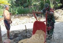 Babinsa Koramil 0826-05 Larangan Dampingi Program RTLH di Desa Taraban