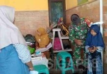 Babinsa Koramil 0826-01 Pamekasan Dampingi Giat Posyandu di Kelurahan Gladak Anyar
