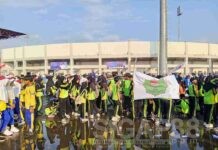 Cetak Rekor Muri, Ribuan siswa TK dan SD se- Kecamatan Pademawu Ikuti Senam Anak Indonesia Hebat