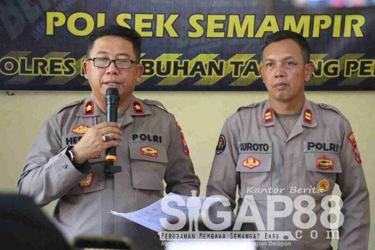 Polsek Semampir Ungkap Kasus Pencurian Komponen Lampu Lalu Lintas Simpang Empat Karang Tembok