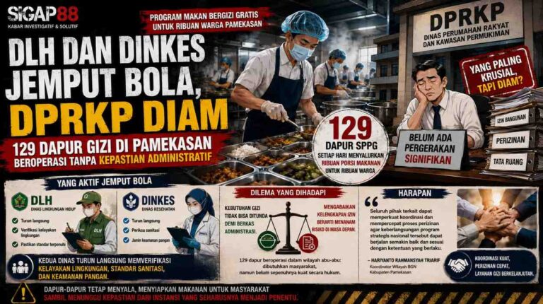 Dlh Dan Dinkes Aktif Jemput Bola, Dprkp Lamban:129 Dapur Gizi Di Pamekasan Beroperasi Tanpa Kepastian Administratif