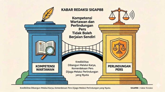ilustrasi kompetensi wartawan dan perlindungan Kabar Redaksi: Kompetensi Wartawan dan Perlindungan Pers Tidak Boleh Berjalan Sendiri