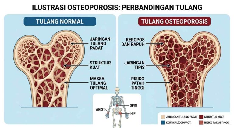 Osteoporosis: Gejala, Penyebab, Faktor Risiko, Pencegahan, Dan Cara Menjaga Kesehatan Tulang