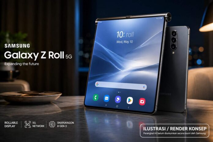 Samsung Kembangkan Galaxy Z Roll 5G