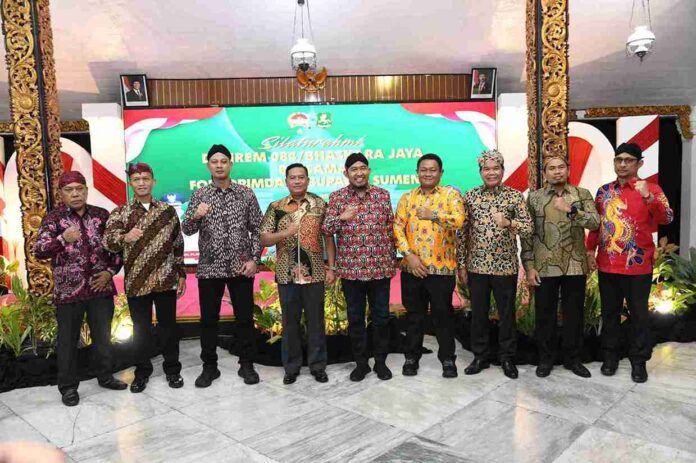 Bupati Sumenep dan danrem Bhaskara jaya