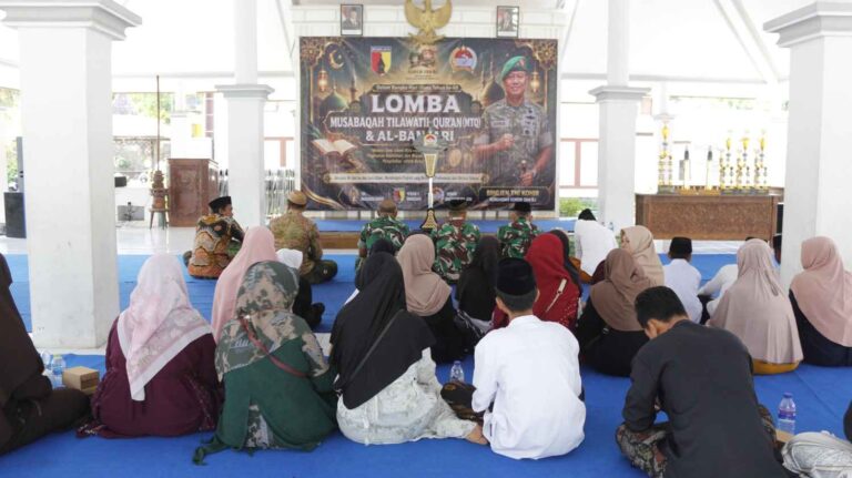 Hut Ke-60 Korem 084 Bhaskara Jaya, Kodim Pamekasan Adu Syiar Al-Qur’an Dan Seni Islami Lewat Mtq-Al-Banjari