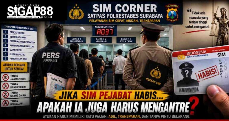 Jika Sim Pejabat Habis, Apakah Hukum Juga Memintanya Mengantre?