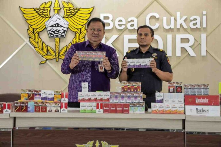 Peredaran Rokok Ilegal Masih Marak Di Kota Kediri, Hampir 7 Ribu Batang Disita Dalam Operasi Dua Hari